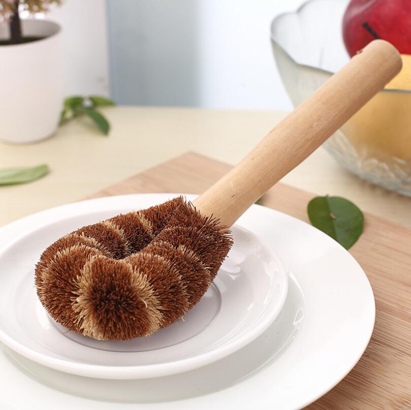 Coconut Fiber Hard Pan Washing Brush